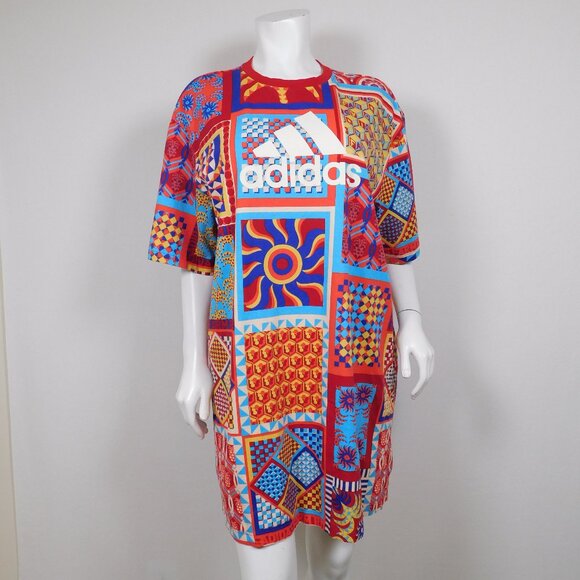 Adidas X FARM RIO Slim Dress L - Picture 1 of 5